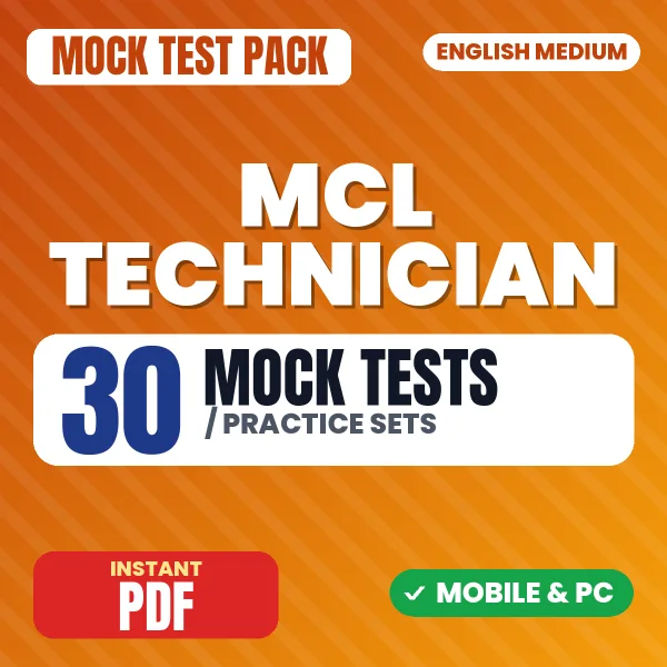 MCL Technician (Electrician) Trainee Exam – 30 Mock Tests / Practice Sets | English Medium PDF Download
