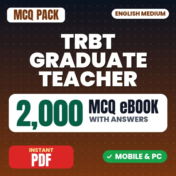 TRBT Graduate Teacher (Social Science) Exam – 2000 MCQ eBook with Answers | English Medium PDF Download