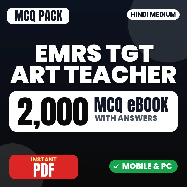 EMRS TGT Art Teacher Tier 2 Exam – 2000 MCQ eBook with Answers | Hindi Medium PDF Download