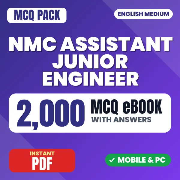 NMC Assistant Junior Engineer Exam – 2000 MCQ eBook with Answers | English Medium PDF Download