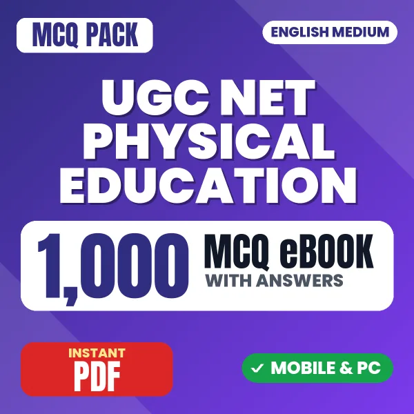 UGC NET Physical Education Exam – 1000 MCQ eBook with Answers | English Medium PDF Download
