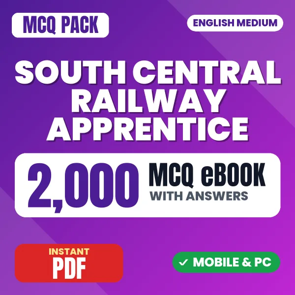 South Central Railway Apprentice Exam – 2000 MCQ eBook with Answers | English Medium PDF Download