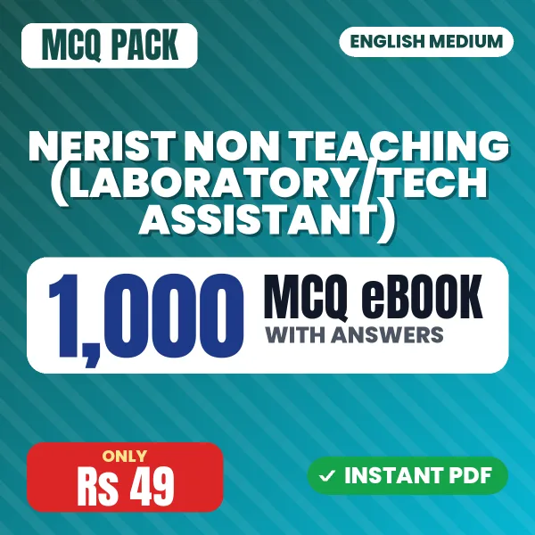 NERIST Non Teaching (Laboratory/Tech Assistant) Exam – 1000 MCQ eBook with Answers | English Medium PDF Download