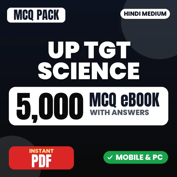 UP TGT Science Exam – 5000 MCQ eBook with Answers | Hindi Medium PDF Download