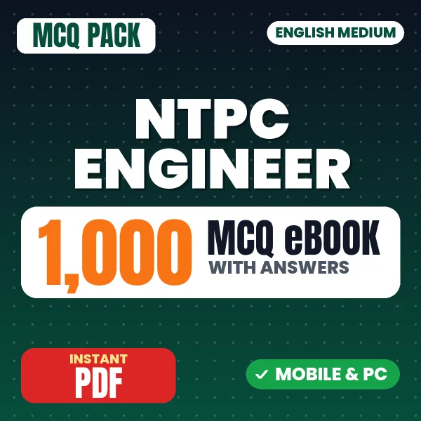 NTPC Engineer Exam – 1000 MCQ eBook with Answers | English Medium PDF Download