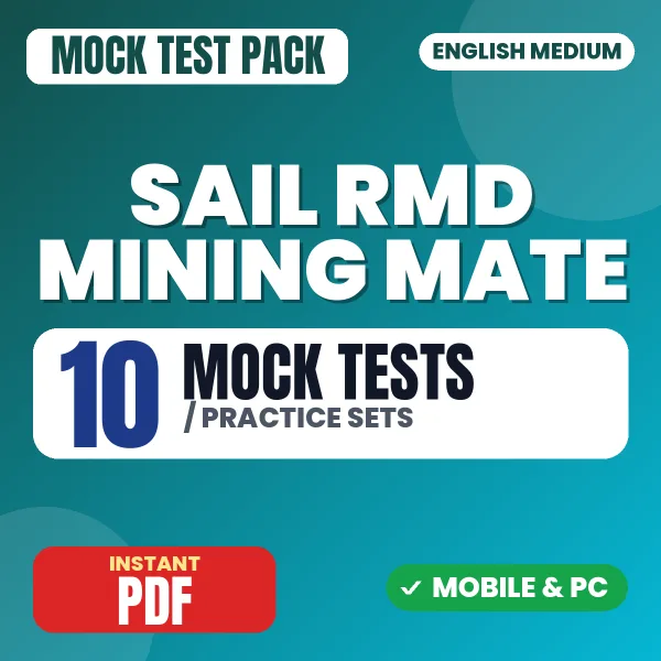 SAIL RMD Mining Mate Exam (Electrical) – 10 Mock Tests / Practice Sets | English Medium PDF Download