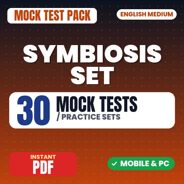 Symbiosis SET Exam – 30 Mock Tests / Practice Sets | English Medium PDF Download