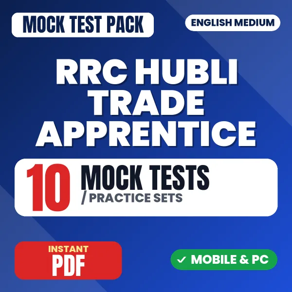 RRC Hubli Trade Apprentice Exam (Electrical) – 10 Mock Tests / Practice Sets | English Medium PDF Download