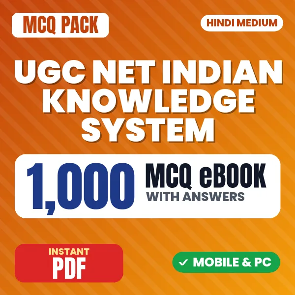 UGC NET Indian Knowledge System Exam – 1000 MCQ eBook with Answers | Hindi Medium PDF Download