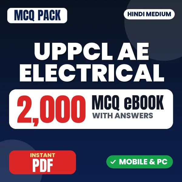 UPPCL AE Electrical Exam – 2000 MCQ eBook with Answers | Hindi Medium PDF Download