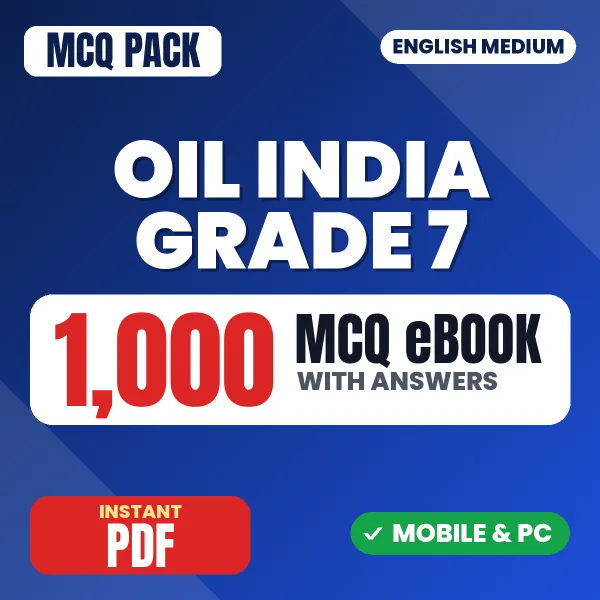 OIL India Grade 7 (Electrical) Exam – 1000 MCQ eBook with Answers | English Medium PDF Download