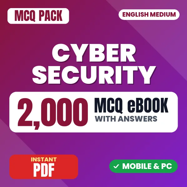 Cyber Security Exam – 2000 MCQ eBook with Answers | English Medium PDF Download