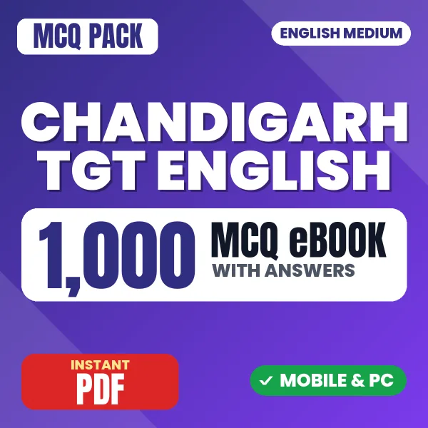Chandigarh TGT English Exam – 1000 MCQ eBook with Answers | English Medium PDF Download
