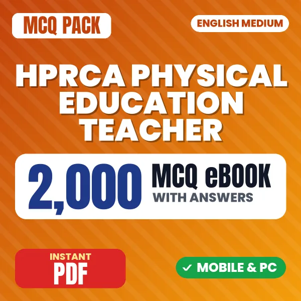 HPRCA Physical Education Teacher (Elementary) Exam – 2000 MCQ eBook with Answers | English Medium PDF Download