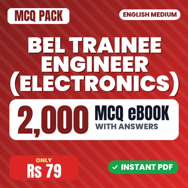 BEL Trainee Engineer (Electronics) Exam – 2000 MCQ eBook with Answers | English Medium PDF Download
