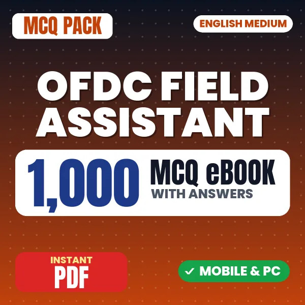 OFDC Field Assistant Exam – 1000 MCQ eBook with Answers | English Medium PDF Download
