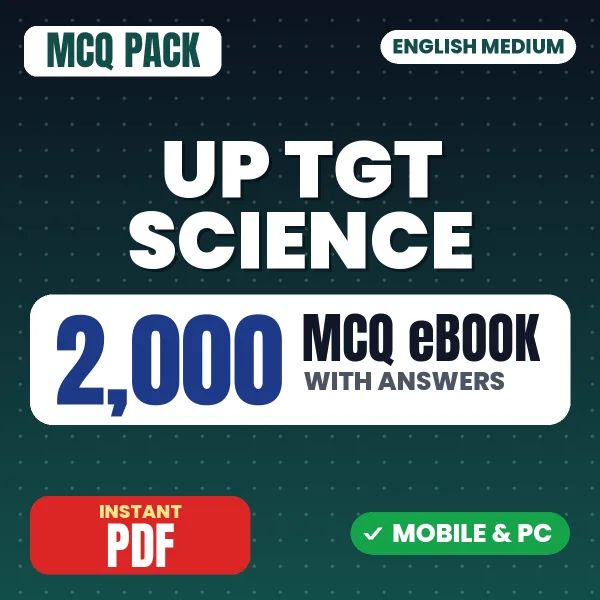 UP TGT Science Exam – 2000 MCQ eBook with Answers | English Medium PDF Download
