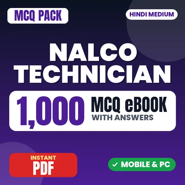NALCO Technician (Electrical) Exam – 1000 MCQ eBook with Answers | Hindi Medium PDF Download