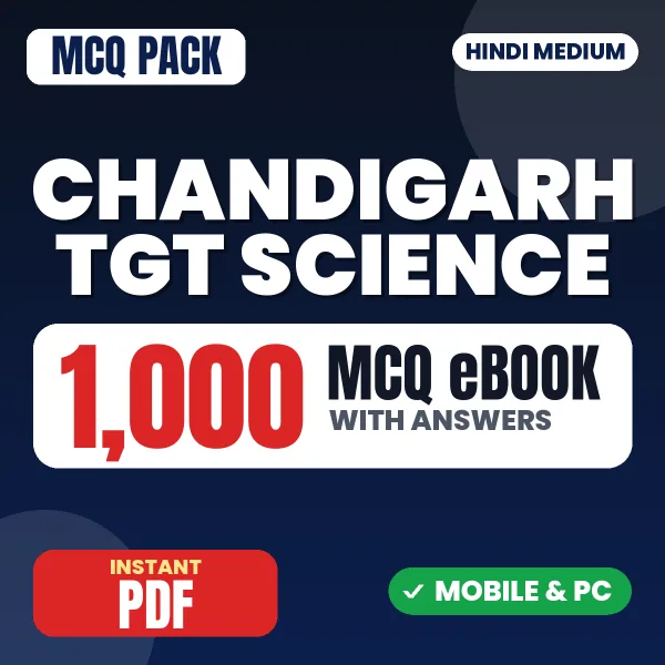 Chandigarh TGT Science-Medical Exam – 1000 MCQ eBook with Answers | Hindi Medium PDF Download