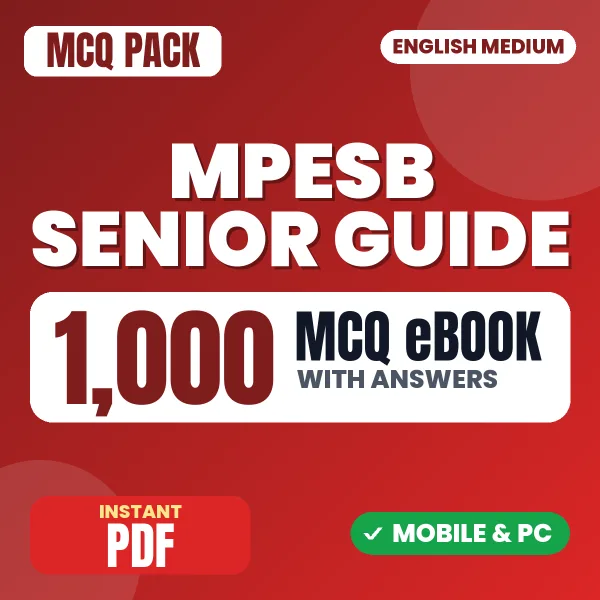 MPESB Senior Guide Exam – 1000 MCQ eBook with Answers | English Medium PDF Download