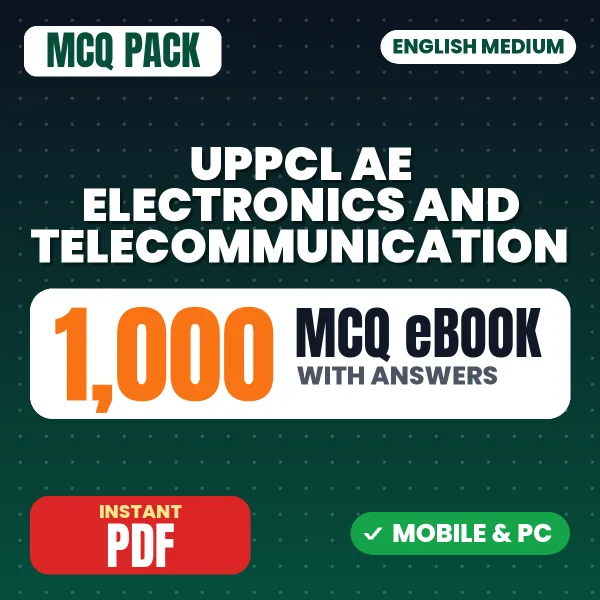UPPCL AE (Electronics & Telecommunication) Exam – 1000 MCQ eBook with Answers | English Medium PDF Download
