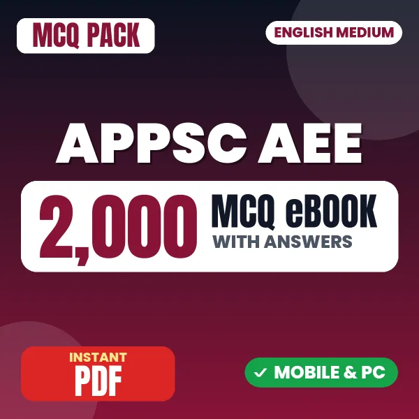 APPSC AEE (Paper-I) Exam – 2000 MCQ eBook with Answers | English Medium PDF Download