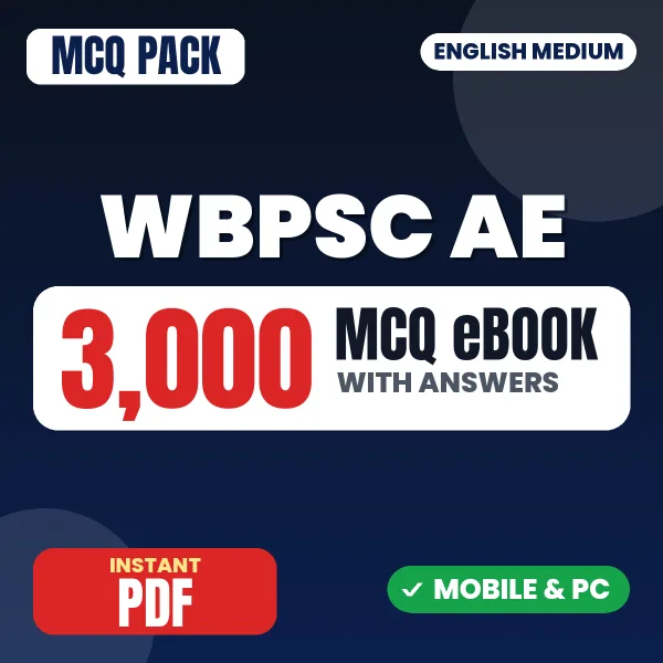 WBPSC Assistant Engineer Exam (Mechanical) – 3000 MCQ eBook with Answers | English Medium PDF Download