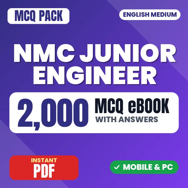 NMC Junior Engineer Exam – 2000 MCQ eBook with Answers | English Medium PDF Download