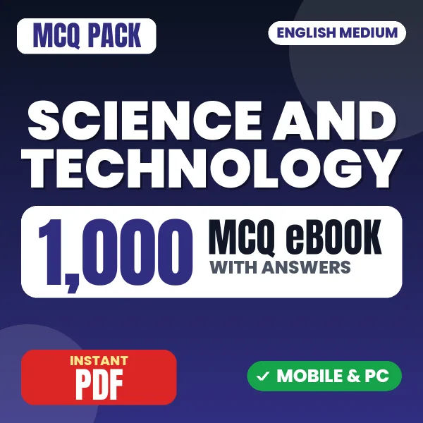 Science and Technology – 1000 MCQ eBook with Answers | English Medium PDF Download