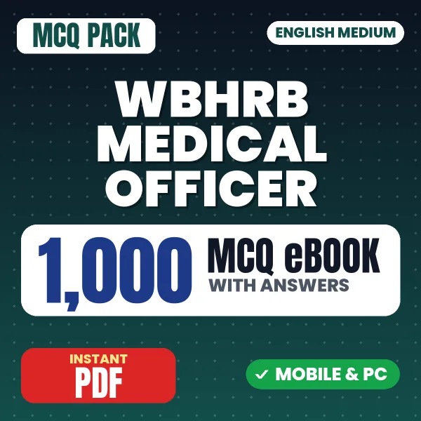 WBHRB Medical Officer Exam – 1000 MCQ eBook with Answers | English Medium PDF Download