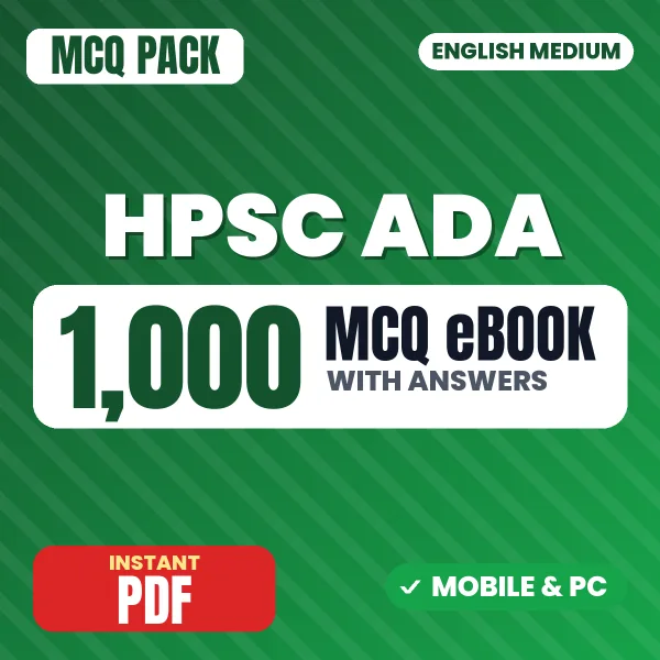 HPSC Assistant District Attorney Exam – 1000 MCQ eBook with Answers | English Medium PDF Download
