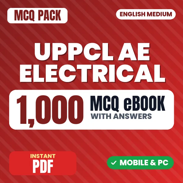 UPPCL AE Electrical Exam – 1000 MCQ eBook with Answers | English Medium PDF Download