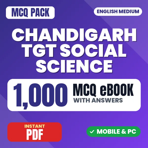 SSA Chandigarh TGT (Social Science) Exam – 1000 MCQ eBook with Answers | English Medium PDF Download