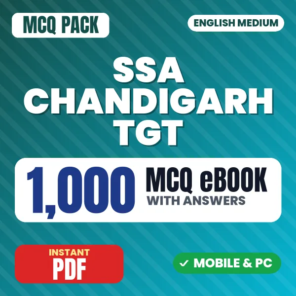 SSA Chandigarh TGT Exam (Mathematics) – 1000 MCQ eBook with Answers | English Medium PDF Download