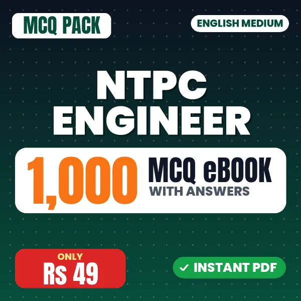 NTPC Engineer Exam – 1000 MCQ eBook with Answers | English Medium PDF Download