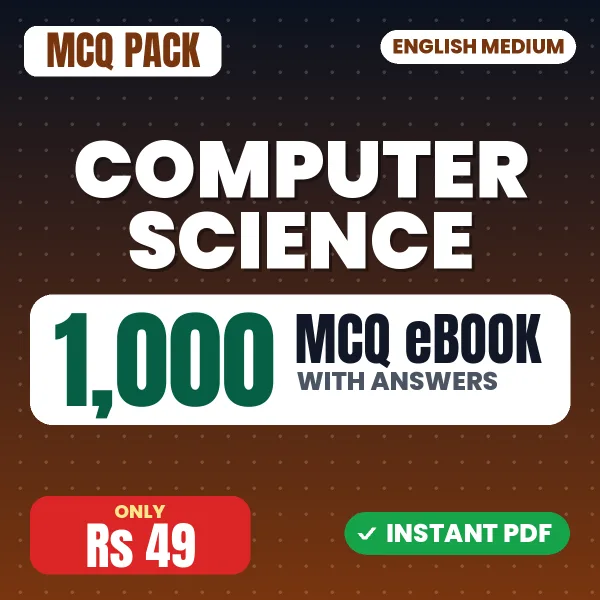 Computer Science Exam – 1000 MCQ eBook with Answers | English Medium PDF Download