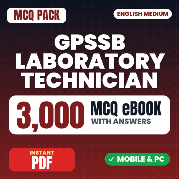 GPSSB Laboratory Technician Exam – 3000 MCQ eBook with Answers | English Medium PDF Download