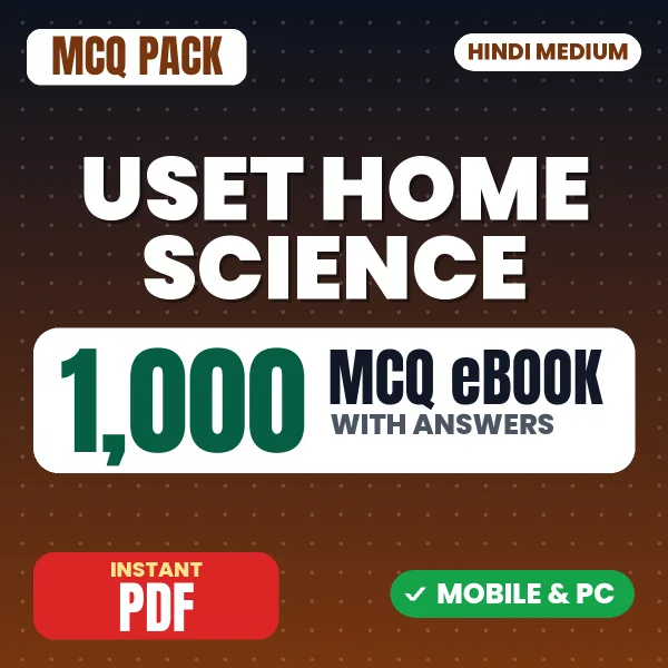 Uttarakhand SET Home Science Exam – 1000 MCQ eBook with Answers | Hindi Medium PDF Download
