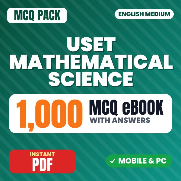 Uttarakhand SET Mathematical Science Exam – 1000 MCQ eBook with Answers | English Medium PDF Download