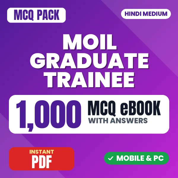 MOIL Graduate Trainee Exam (Mining) – 1000 MCQ eBook with Answers | Hindi Medium PDF Download