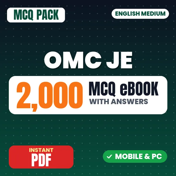 OMC Junior Engineer Exam (Mechanical) – 2000 MCQ eBook with Answers | English Medium PDF Download