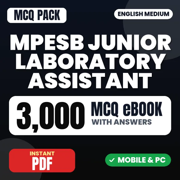 MPESB Junior Laboratory Assistant Exam – 3000 MCQ eBook with Answers | English Medium PDF Download