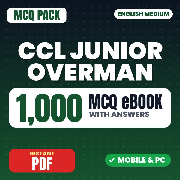 CCL Junior Overman Exam – 1000 MCQ eBook with Answers | English Medium PDF Download