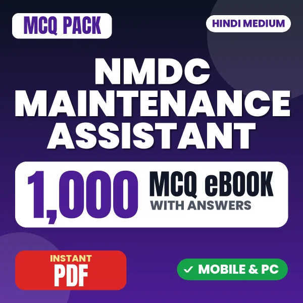 NMDC Maintenance Assistant Electrical (Trainee) Exam – 1000 MCQ eBook with Answers | Hindi Medium PDF Download