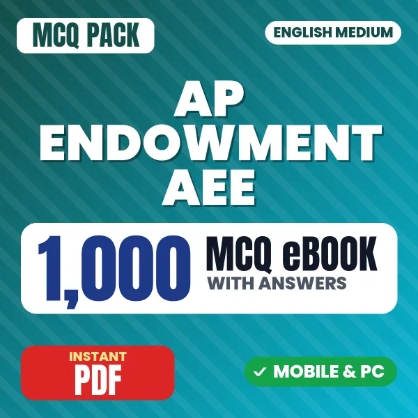 AP Endowment AEE (Civil) Exam – 1000 MCQ eBook with Answers | English Medium PDF Download