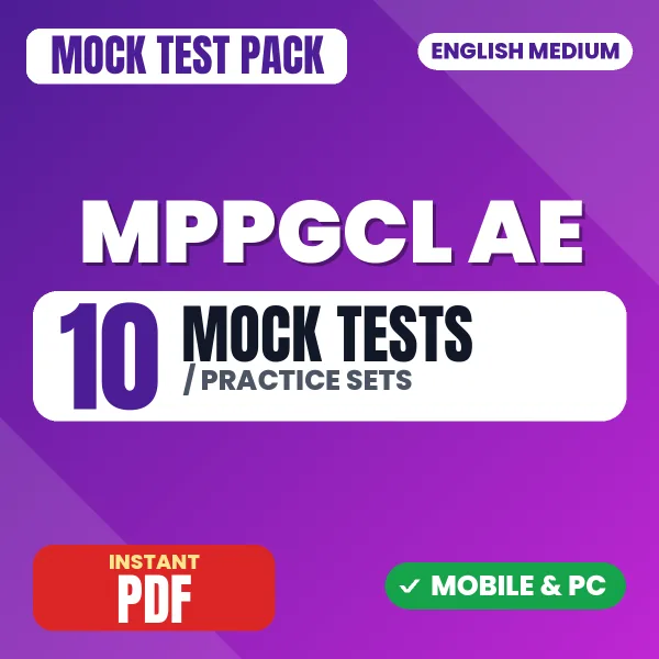 MPPGCL AE (Electrical) Exam – 10 Mock Tests / Practice Sets | English Medium PDF Download