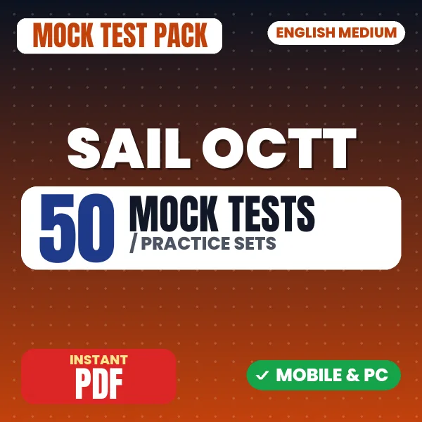 SAIL OCTT (Electrical) Exam – 50 Mock Tests / Practice Sets | English Medium PDF Download