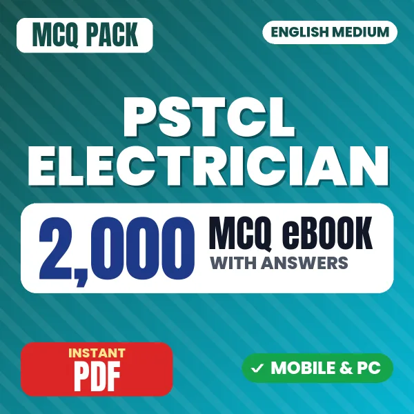 PSTCL Electrician Grade II Exam – 2000 MCQ eBook with Answers | English Medium PDF Download