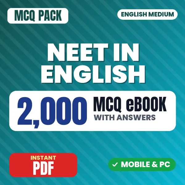 NEET Exam – 2000 MCQ eBook with Answers | English Medium PDF Download