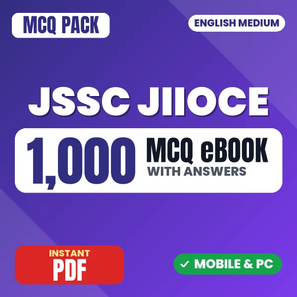 JSSC JIIOCE Paper I Exam – 1000 MCQ eBook with Answers | English Medium PDF Download